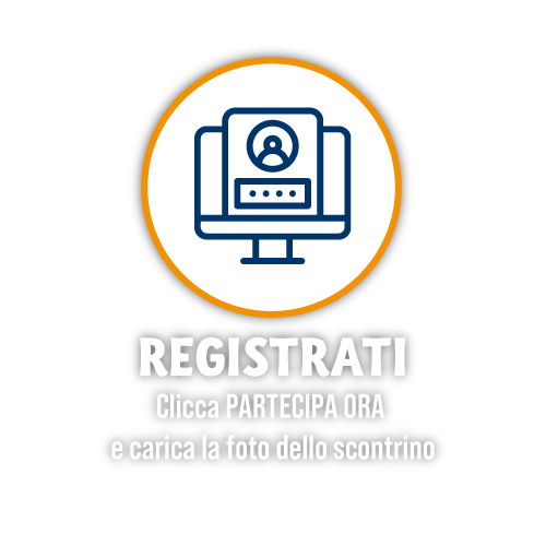 Registrati. Clicca su partecipa ora e carica la foto dello scontrino